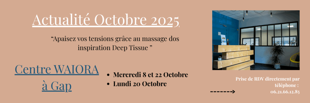 Octobre 2025 massage du dos waiora