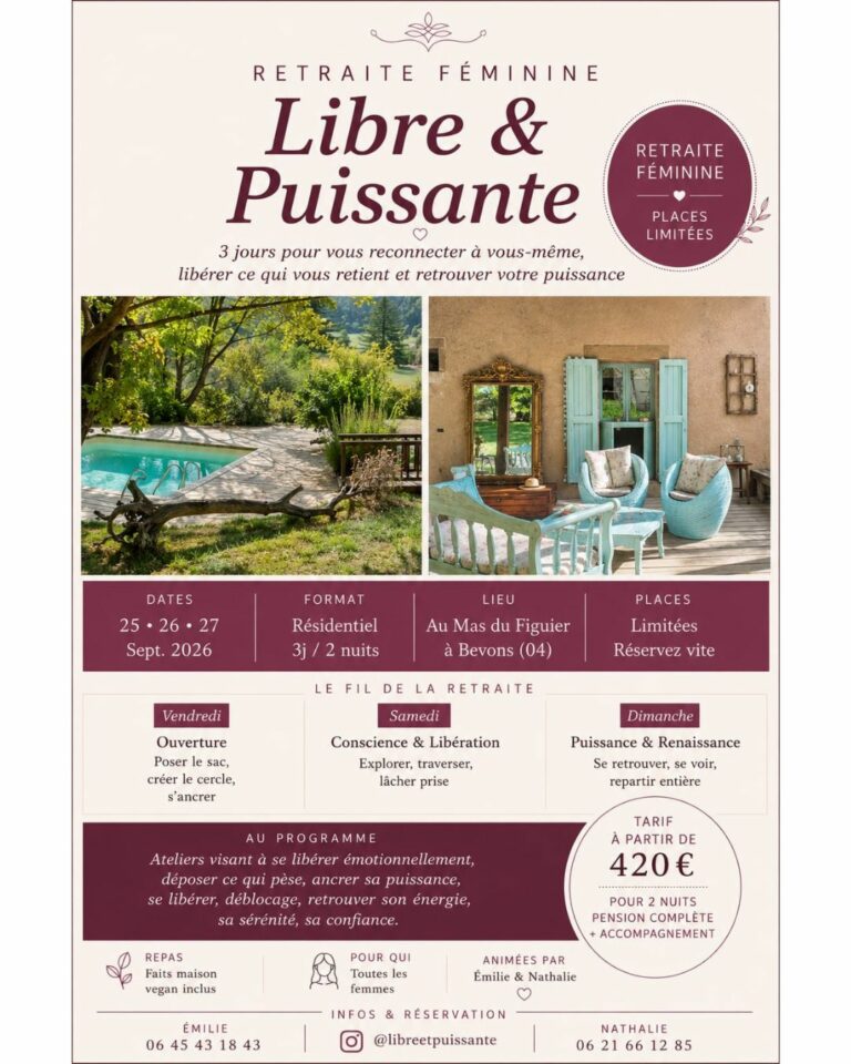 Weekend Féminin, info en privé
